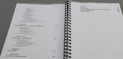 various-2x Deverahi synth book photocopies